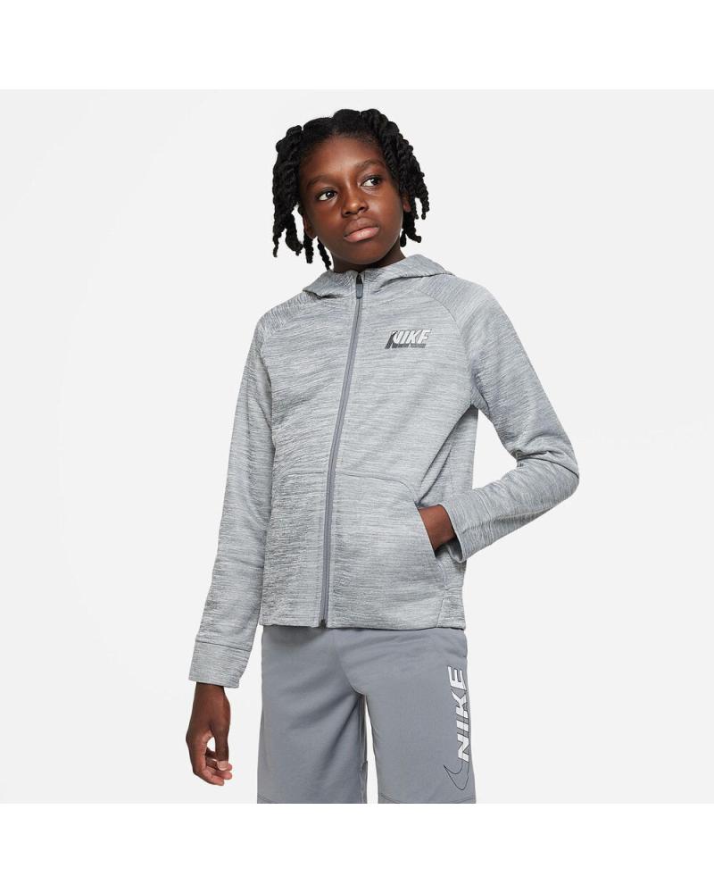 FELPA CON CAPPUCCIO NIKE THERMA-FIT FZ GFX1 DQ9025-091 GRIGIO GRIS
