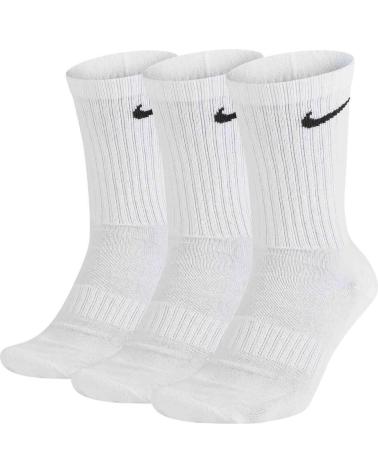 PACK 3 PARES CALCETINES NIKE EVERYDAY LIGHTWEIGHT SX7676-100 BLANCOS CLARO