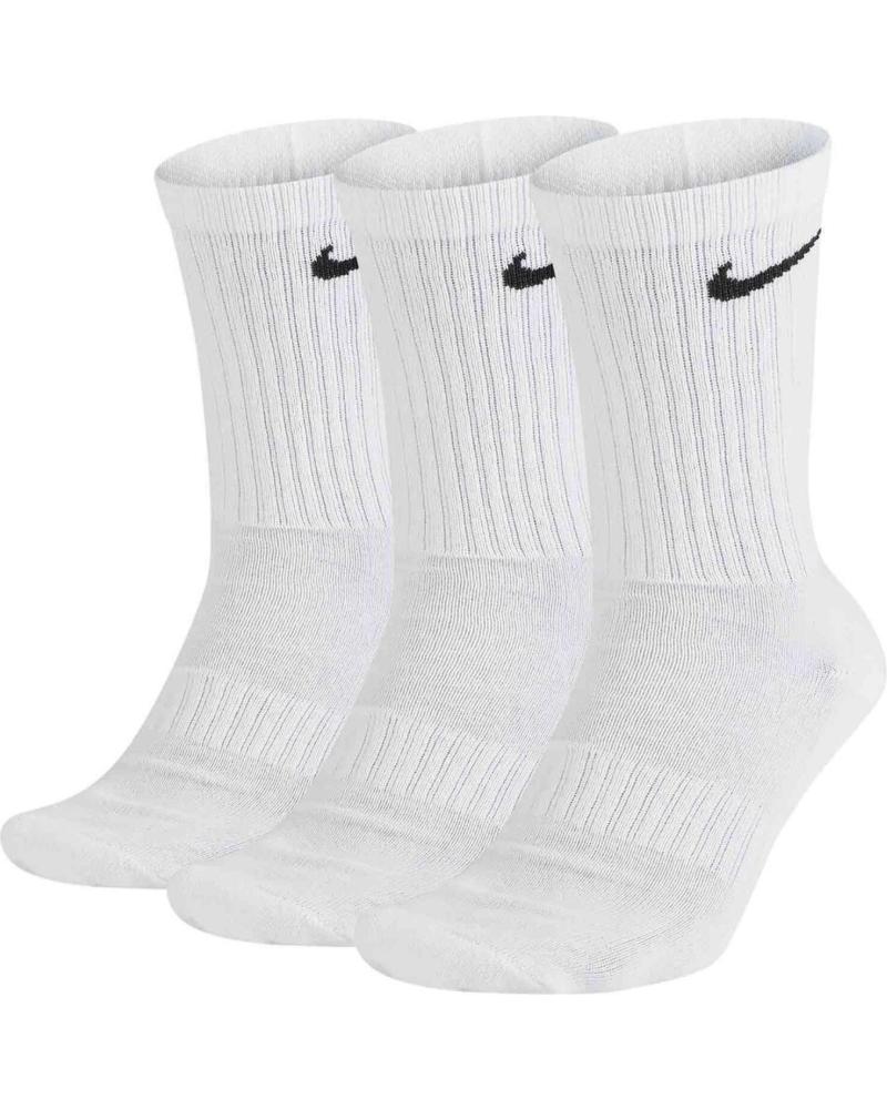 PACK 3 PARES CALCETINES NIKE EVERYDAY LIGHTWEIGHT SX7676-100 BLANCOS CLARO