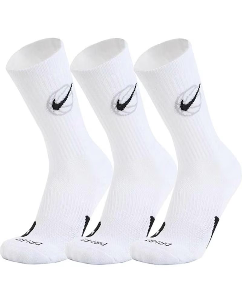 CHAUSSETTES NIKE CREW EVERYDAY BBALL (3 PAIRES) DA2123-100 BLANC BLANCO