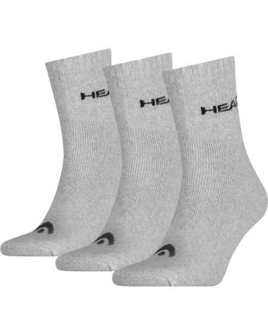 CALZINI CORTI HEAD SHORT CREW CONFEZIONE DA 3 UNITÀ GRIGI 771026001-400 MULTICOLOR