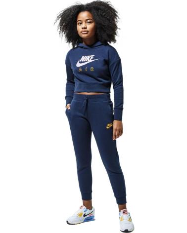 NIKE KAPUZENPULLOVER FÜR DAMEN MARINEBLAU MIT AIR LOGO