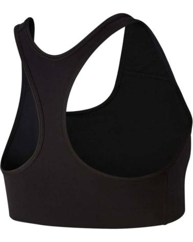 NIKE SWOOSH FUTURA SPORT-BH SCHWARZ MIT MITTLEREM HALT