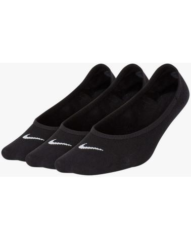 CALCETINES INVISIBLES NIKE FOOTIE NEGROS - PACK DE 3