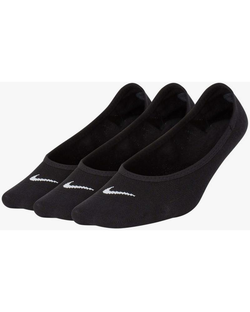 CALCETINES INVISIBLES NIKE FOOTIE NEGROS - PACK DE 3