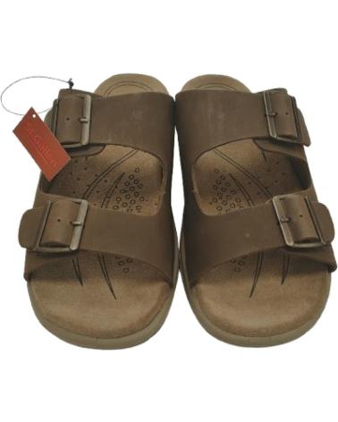 Sandali-eleganti-da-uomo-ST.-GALLEN-ST-GALLEN-SANDALIA-DE-PIEL-ENGRASADA-CON-TIRAS-MARRÓN-MARRóN