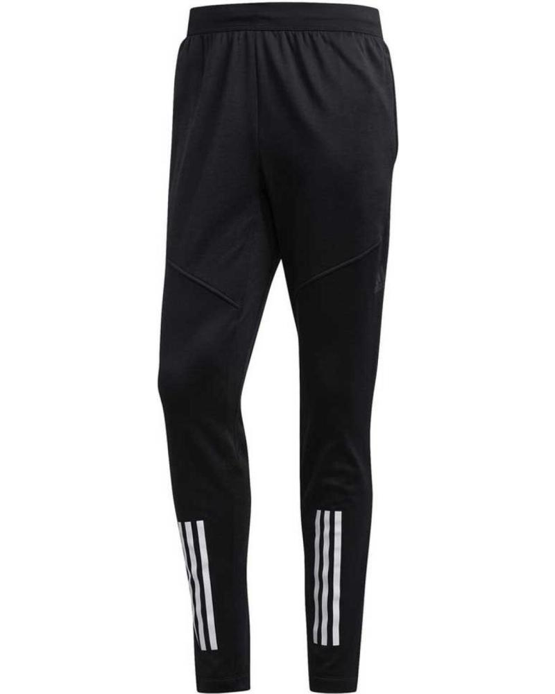 ADIDAS CLIMAWARM 3-STRIPES BLACK PANTS