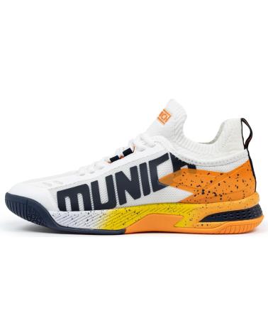 ZAPATILLAS MUNICH HOOPER 08 BALONMANO BLANCO NARANJA BLANCO-NARANJA