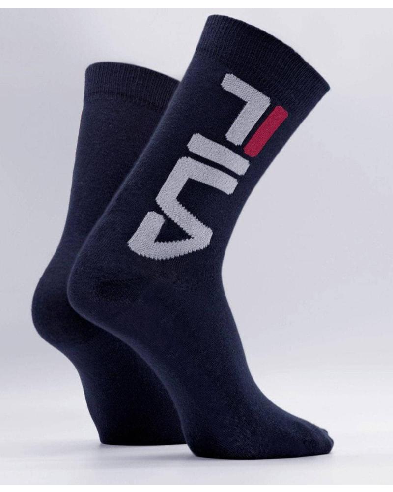 FILA CREW UNISEX SOCKEN MARINEBLAU - 2ER-PACK MULTICOLOR