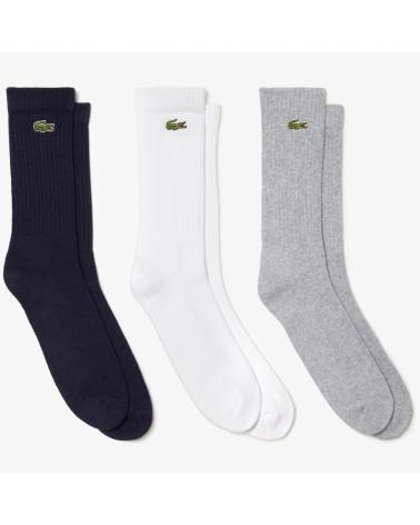 PACK 3 MEIAS LACOSTE DE CANO ALTO MULTICOLOR MULTICOLOR