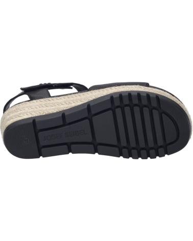 SANDALI JOSEP SEIBEL MIRANDA-02 IN PELLE NERA NEGRO