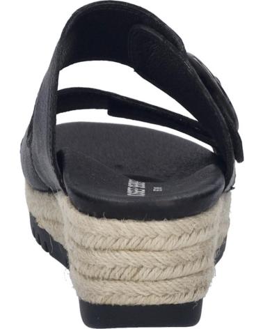 JOSEP SEIBEL MIRANDA-04 BLACK LEATHER SANDALS NEGRO