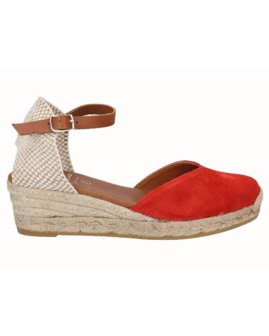 VIGUERA ESPADRILLE VITELO 1757 ROT MIT KEILABSATZ ROJO