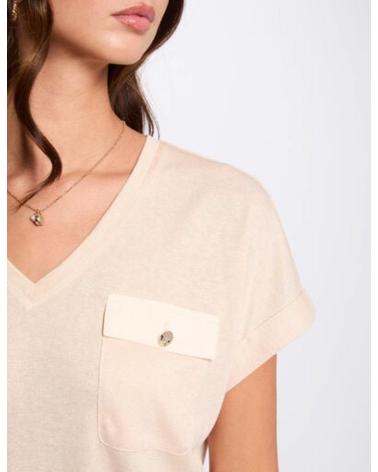 -MORGAN-CAMISETA-MANGA-CORTA-MUJER-252-DILITO-BEIGE