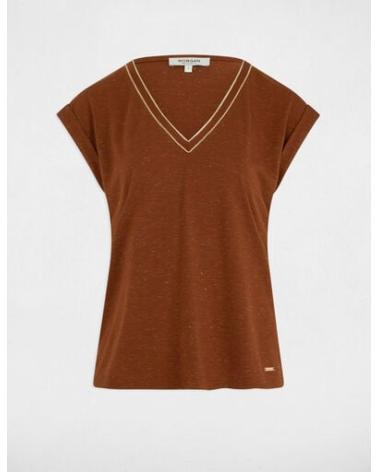 Home-MORGAN-CAMISETA-MANGA-CORTA-MUJER-242-DAYA-MARRóN