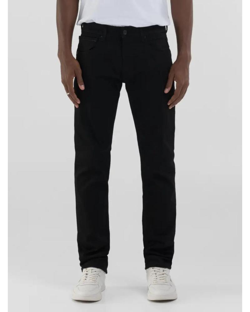 REPLAY CALÇA JEANS RETA MA972Z PRETO NEGRO