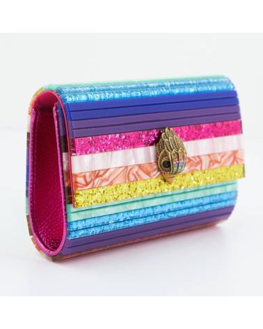 KURT GEIGER LONDON PARTY EAGLE CLUTCH MULTICOLOR MLTT MLTTHR69 MLTTHR69