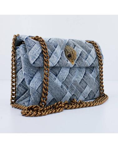 BOLSO BANDOLERA KURT GEIGER LONDON MINI KENSINGTON SOFT BA AZUL DENIM DENIM88