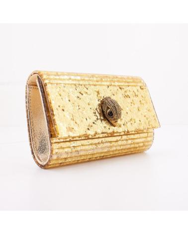 CLUTCH PARTU EAGLE KURT GEIGER LONDON GOLD GOLDC