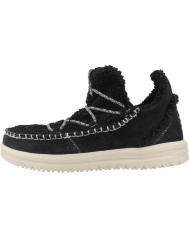 HEY DUDE CAMDEN SUEDE COZY STIEFELETTE SCHWARZ BLACK