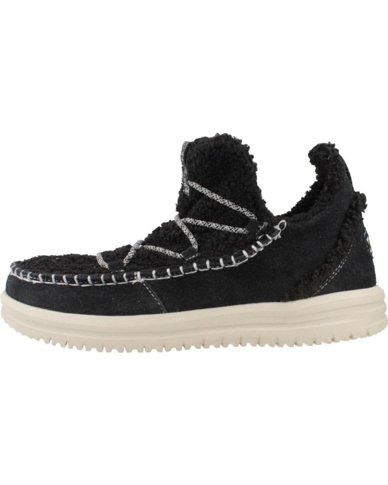 STIVALETTO HEY DUDE CAMDEN SUEDE COZY NERO BLACK