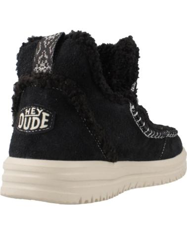 STIVALETTO HEY DUDE CAMDEN SUEDE COZY NERO BLACK