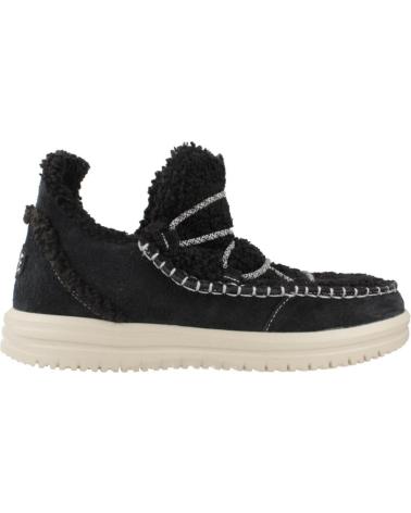 STIVALETTO HEY DUDE CAMDEN SUEDE COZY NERO BLACK