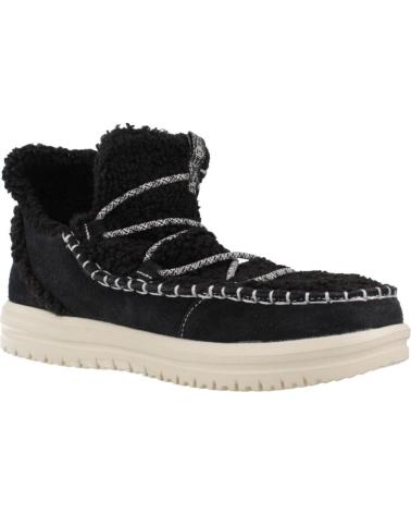 STIVALETTO HEY DUDE CAMDEN SUEDE COZY NERO BLACK