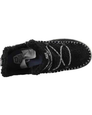 STIVALETTO HEY DUDE CAMDEN SUEDE COZY NERO BLACK