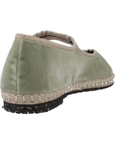 FLABELUS UTA BALLET FLATS GREEN GRAY GRIS