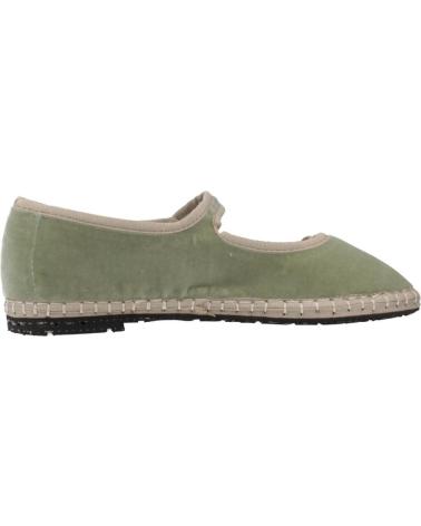FLABELUS UTA BALLET FLATS GREEN GRAY GRIS
