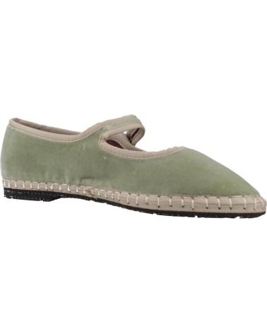 FLABELUS UTA BALLET FLATS GREEN GRAY GRIS
