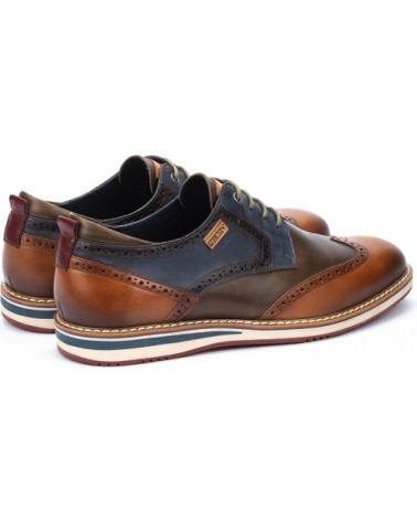 PIKOLINOS ÁVILA M1T - SAPATOS DE ATACADORES EM COURO CASTANHO MARRóN