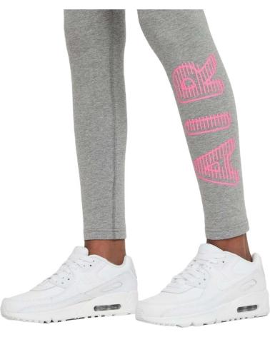 MALLAS NIKE GRIS CON LOGO ROSA
