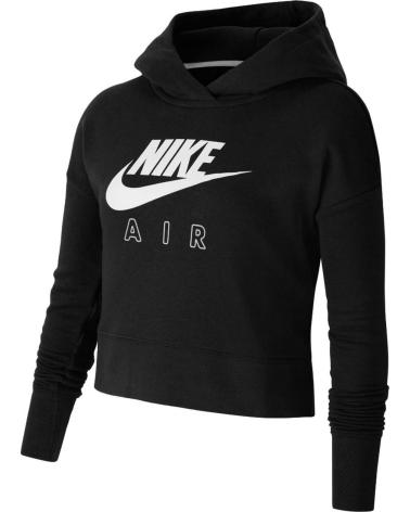 MOLETOM COM CAPUZ NIKE AIR PRETO COM LOGO BRANCO