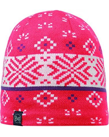 BUFF WINTER BEANIE 249941 PINK WITH GEOMETRIC PRINT