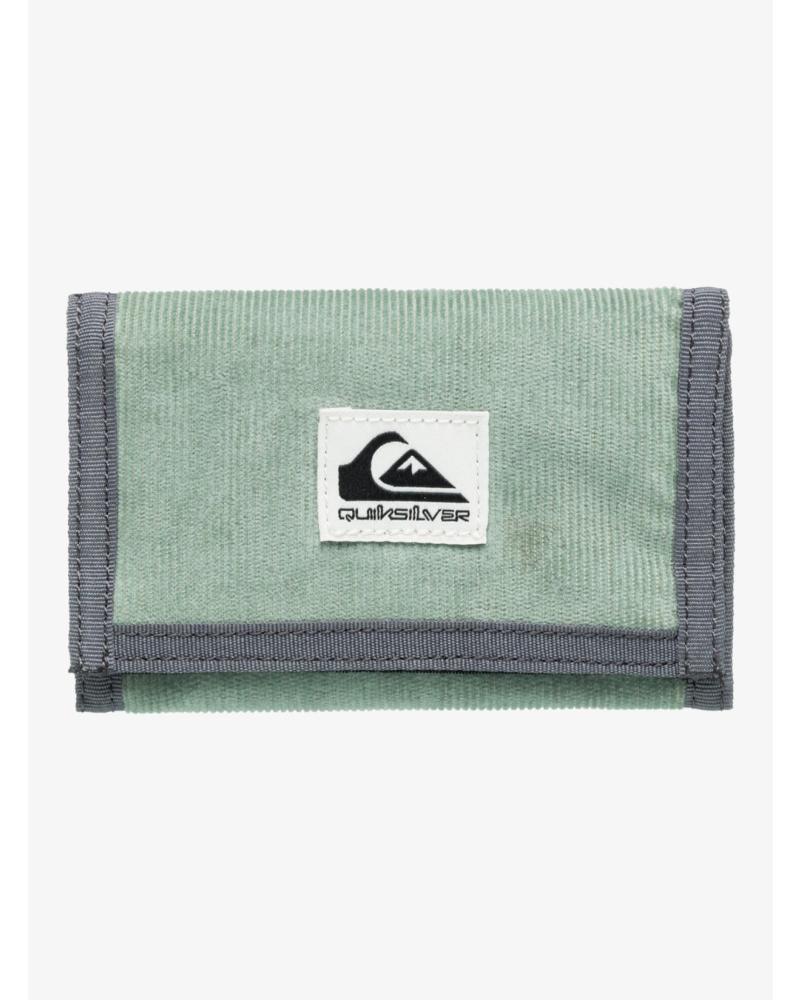 QUIKSILVER THE EVERYDAILY TRIFOLD GREEN WALLET - EQYAA04063