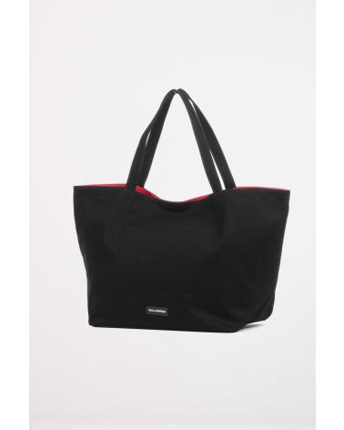 KARL LAGERFELD RSG CANVAS SHOPPER BAG BLACK BLACK