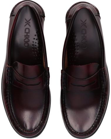 CHIKA10 ST CASTALIA 14026 LOAFER AUS BORDEAUXROTEM LEDER BURDEOS-BURGUNDY