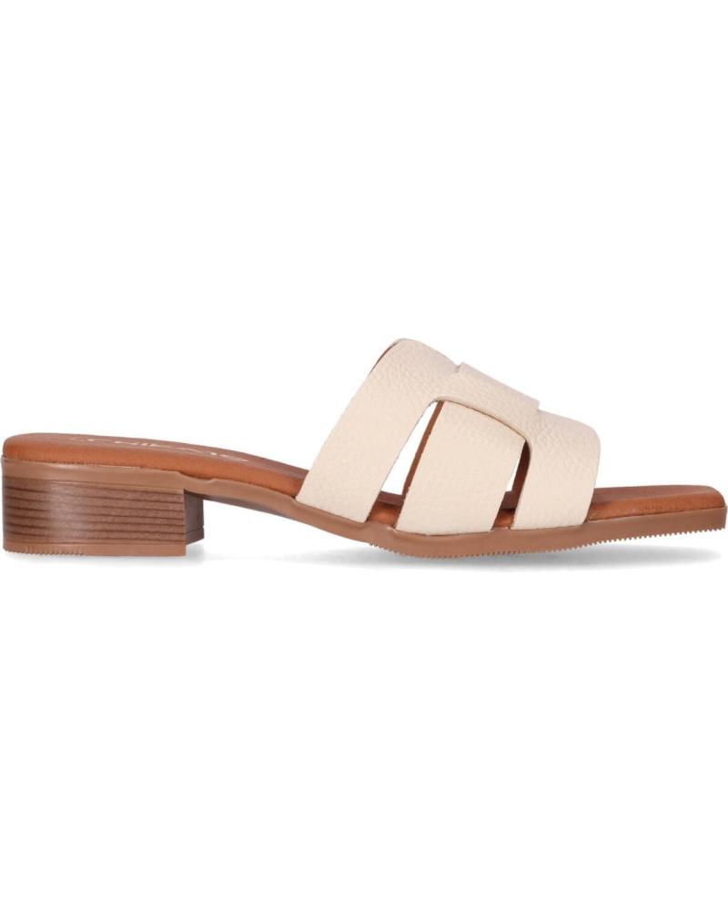 CHIKA10 ST FIORE 5600 ICE WHITE SLIDE SANDALS WITH WIDE WOVEN STRAP HIELO-SNOW