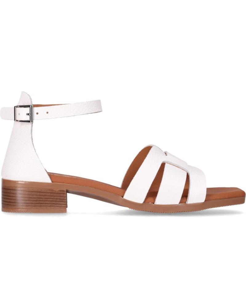 CHIKA10 FIORE 5601 WHITE ANKLE STRAP SANDALS BLANCO-WHITE