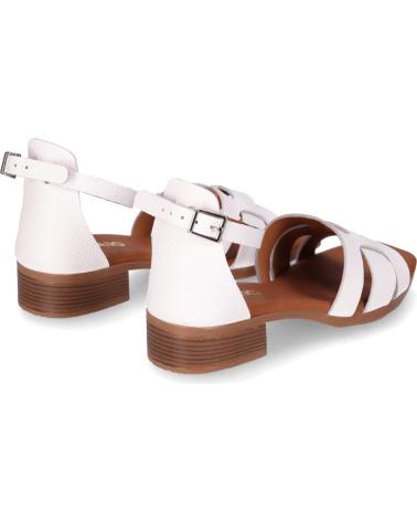 CHIKA10 FIORE 5601 WHITE ANKLE STRAP SANDALS BLANCO-WHITE