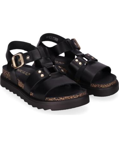 SANDALE PLATE STYLE PÊCHEUR CHIKA10 ATUNEZ 03 NOIR NEGRO-BLACK