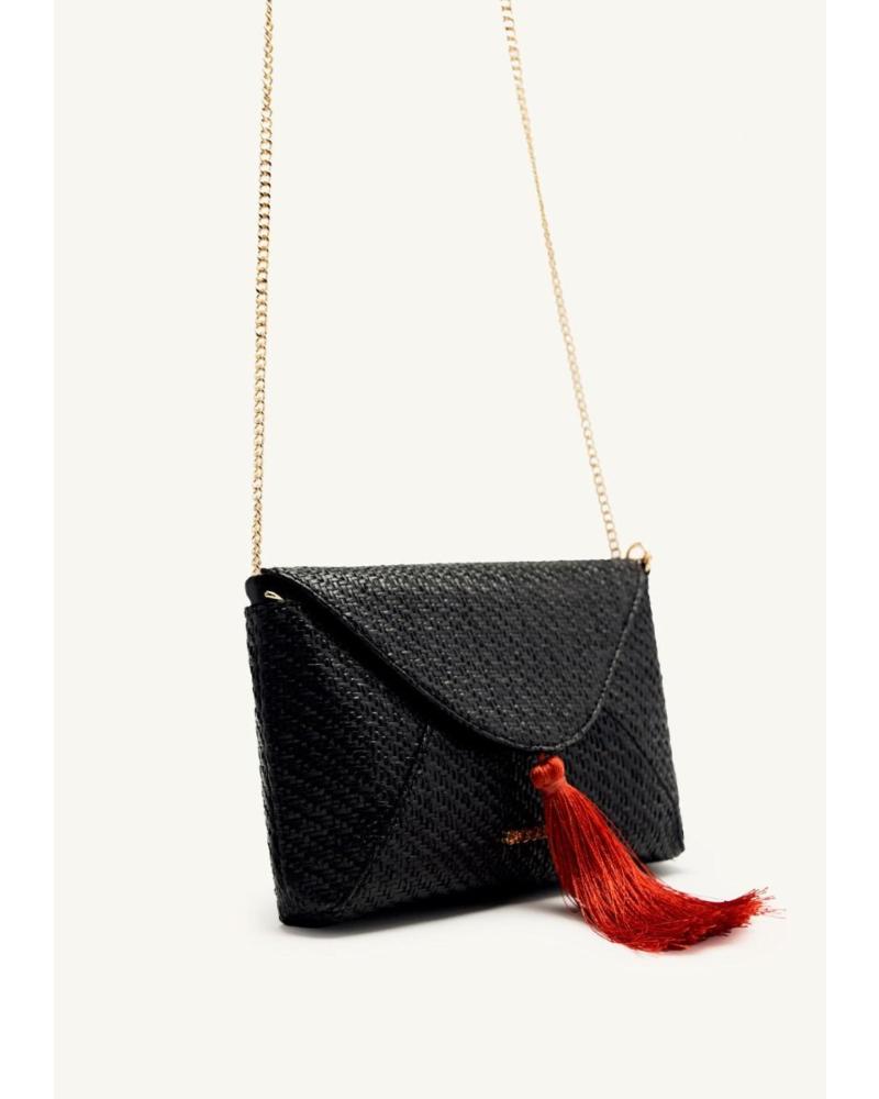 SAC BANDOULIÈRE GIOSEPPO TRUMBULL EN RAPHIA - MODÈLE 75496