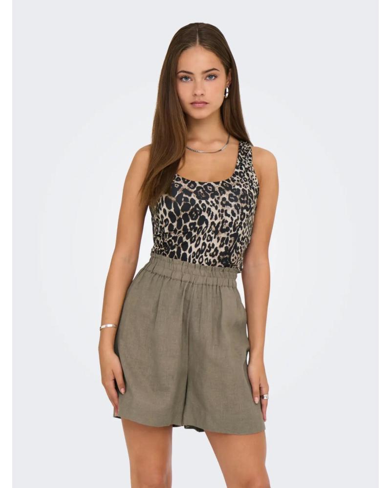 ONLY TOP ESTAMPADO LEOPARDO MARROM MODELO 15348826 MARRóN