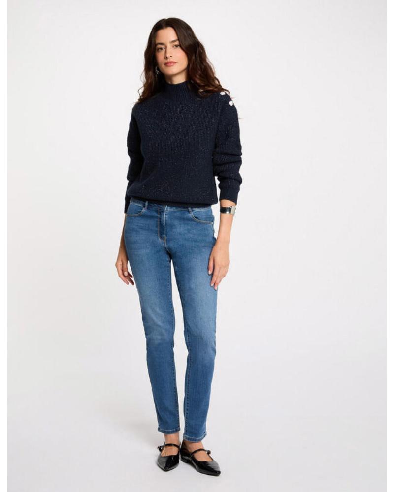MORGAN SLIM FIT JEANS 241-PARDA BLUE AZUL