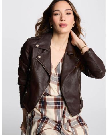 MORGAN CHAQUETA MUJER CORTE RECTO 202-GRAMMO N MARRóN
