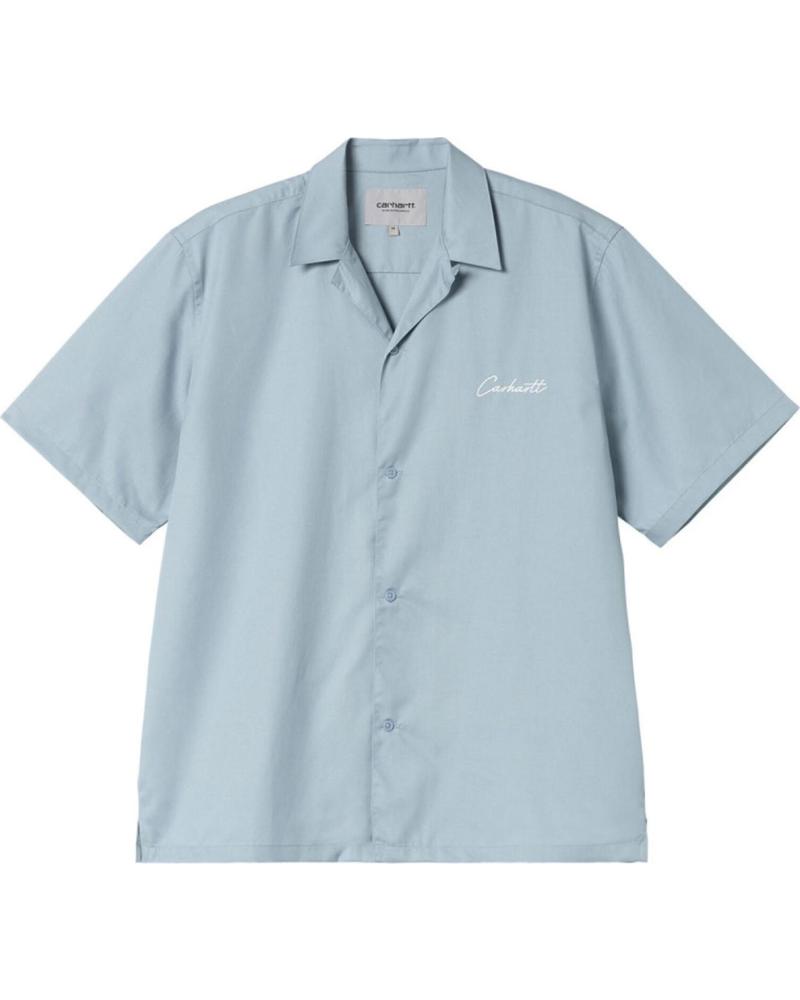 CARHARTT DELRAY SHIRT CAMISA MANGA CURTA AZUL FROSTED MULTICOLOR