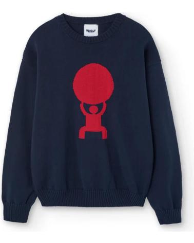 FELPA WE ARE NOT FRIENDS SUNRISE NAVY MULTICOLOR