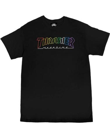 T-SHIRT THRASHER OUTLINED RAINBOW MAGAZINE B MULTICOLORE MULTICOLOR